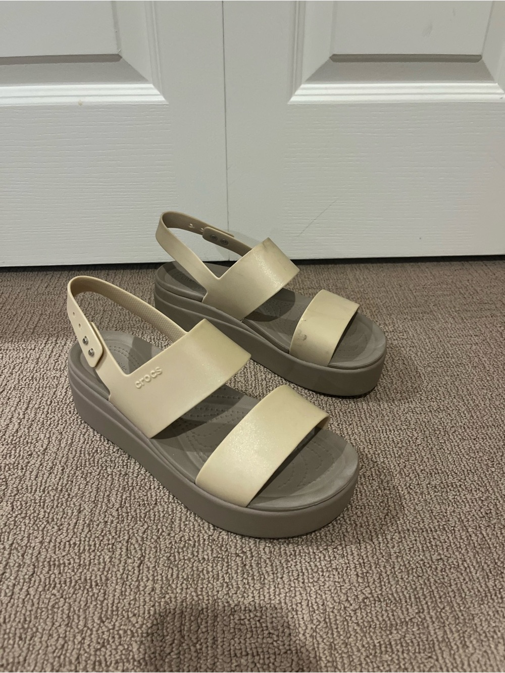 Crocs Wedge Sandals Two-Tone